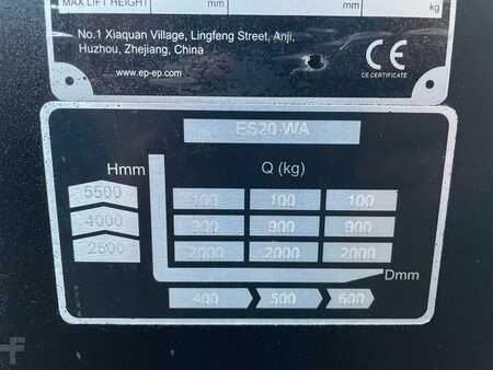 Chariots à mât rétractable 2022  EP Equipment ES20,5500mm,2000kg Pallet-Stacking Truck, Hubwagen (11)