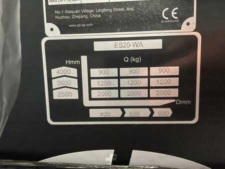 Skyvemast 2022  EP Equipment ES20, 4000mm, 2000kg Hochhubwagen wie Jungheinrich (19)