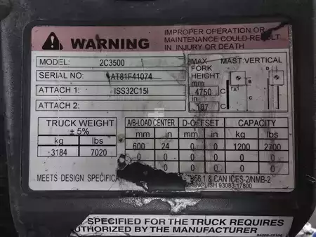 Propane Forklifts 2017  CAT Lift Trucks 2C3500 (3)