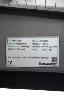 Wózki gazowe 2019  Jungheinrich TFG316s (9)