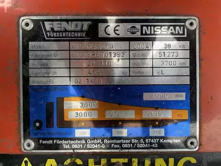 Empilhador a gás 2004  Nissan  UGD02A30PQ (7)
