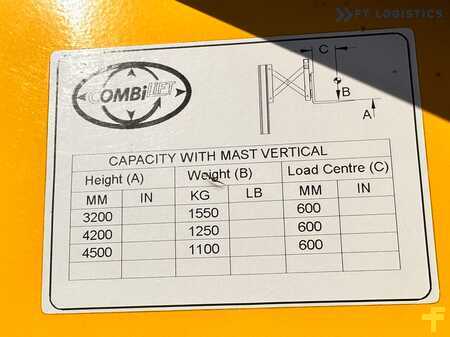 Čtyřcestný vysokozdvižný vozík 2017  Combilift WR-4 / DUPLEX / 4.5M / 2017 / ONLY 30 HOURS / LIKE NEW / 1500KG (7)