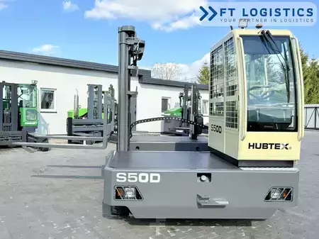 Carretilla de carga lateral 2008  HUBTEX S50D | TRIPLEX 6300 | DIESEL | FREE-LIFT | PLATFORM 1600MM | HEIGHT-ADJUSTABLE FORK (21)