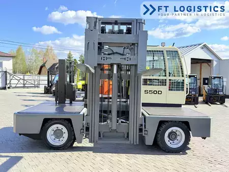 Carretilla de carga lateral 2008  HUBTEX S50D | TRIPLEX 6300 | DIESEL | FREE-LIFT | PLATFORM 1600MM | HEIGHT-ADJUSTABLE FORK (27)