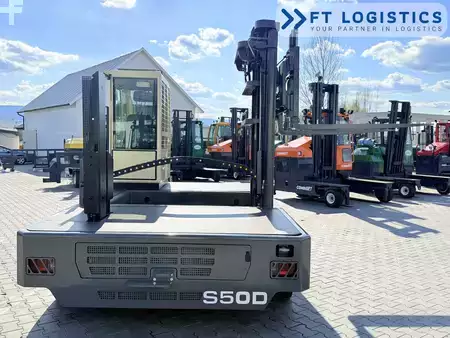 Carretilla de carga lateral 2008  HUBTEX S50D | TRIPLEX 6300 | DIESEL | FREE-LIFT | PLATFORM 1600MM | HEIGHT-ADJUSTABLE FORK (29)