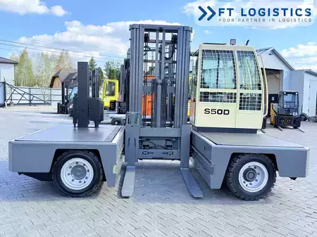 Carretilla de carga lateral 2008  HUBTEX S50D | TRIPLEX 6300 | DIESEL | FREE-LIFT | PLATFORM 1600MM | HEIGHT-ADJUSTABLE FORK (4)