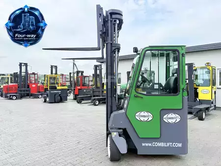 Čtyřcestný vysokozdvižný vozík 2012  Combilift CB4000 | GAS | TRIPLEX 6800 | FREE-LIFT | FORK-POSITIONER | SIDE-SHIFT | FULL CABIN | NEW TIRES (24)
