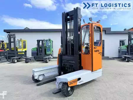 Four-way trucks 2012  HUBTEX DQ40D | DIESEL | TRIPLEX 6500MM | FORK-POSITIONER | FREE-LIFT | FULL CABIN (1)