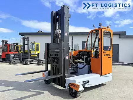 Four-way trucks 2012  HUBTEX DQ40D | DIESEL | TRIPLEX 6500MM | FORK-POSITIONER | FREE-LIFT | FULL CABIN (21)