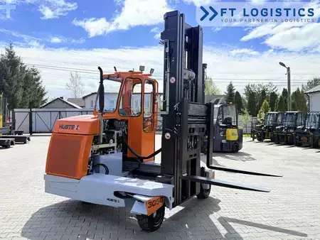 Four-way trucks 2012  HUBTEX DQ40D | DIESEL | TRIPLEX 6500MM | FORK-POSITIONER | FREE-LIFT | FULL CABIN (22)