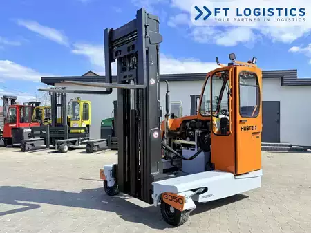Four-way trucks 2012  HUBTEX DQ40D | DIESEL | TRIPLEX 6500MM | FORK-POSITIONER | FREE-LIFT | FULL CABIN (23)