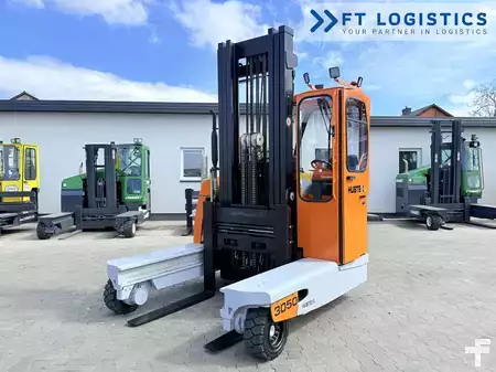 Four-way trucks 2012  HUBTEX DQ40D | DIESEL | TRIPLEX 6500MM | FORK-POSITIONER | FREE-LIFT | FULL CABIN (3)