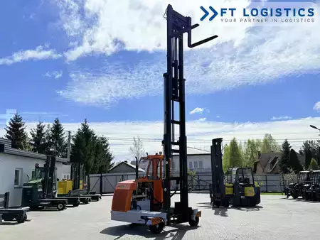 Four-way trucks 2012  HUBTEX DQ40D | DIESEL | TRIPLEX 6500MM | FORK-POSITIONER | FREE-LIFT | FULL CABIN (36)