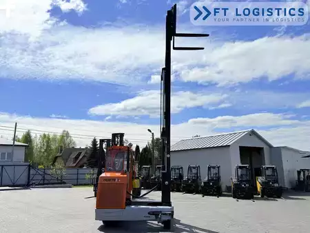 Four-way trucks 2012  HUBTEX DQ40D | DIESEL | TRIPLEX 6500MM | FORK-POSITIONER | FREE-LIFT | FULL CABIN (37)
