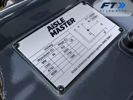 Wózki do eksploatacji w wąskich korytarzach 2019  Aisle Master 20WE | ELECTRIC | TRIPLEX 6000MM | FREE-LIFT | SIDE-SHIFT | BATTERY INSPECTED AND RECONDITIONED (3)