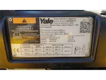 Eléctrico - 4 rodas 2019  Yale ERP 16 VF LWB (20)