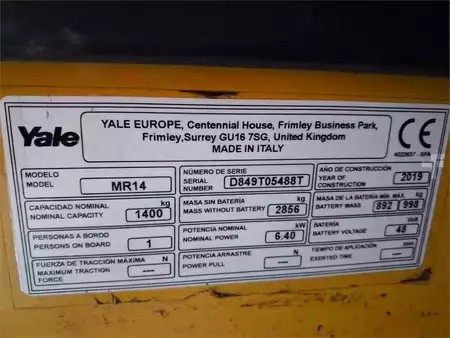 Reach Trucks - Yale MR14 (14)