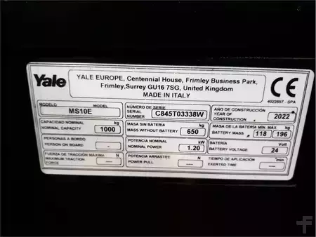 Apilador eléctrico - Yale MS10E (7)