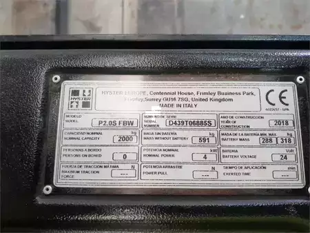 Transpaleta eléctrica - Hyster P2.0S FBW (12)