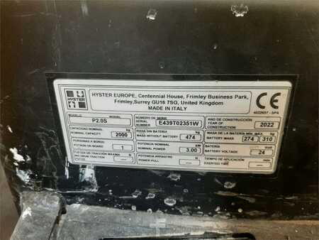 Lavtløftende truck - Hyster P2.0S (6)