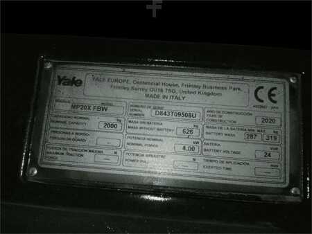 Elektromos emelőkocsik 2020  Yale MP20X FBW (9)
