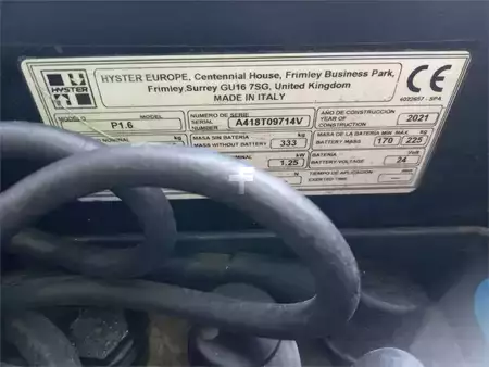 Elektromos emelőkocsik - Hyster P1.6 (6)