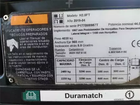 Wózki gazowe - Hyster H2.5FT (14)