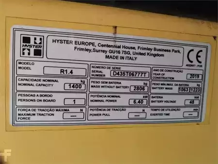 Chariots à mât rétractable - Hyster R1.4 (13)