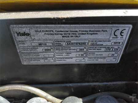 Elektromos emelőkocsik 2018  Yale MP20 (7)