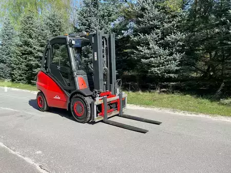 Wózki widłowe diesel 2007  Linde H45D Triplex Side-shift Forks positioner (1)