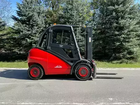 Wózki widłowe diesel 2007  Linde H45D Triplex Side-shift Forks positioner (2)