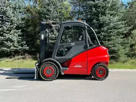 Wózki widłowe diesel 2007  Linde H45D Triplex Side-shift Forks positioner (3)
