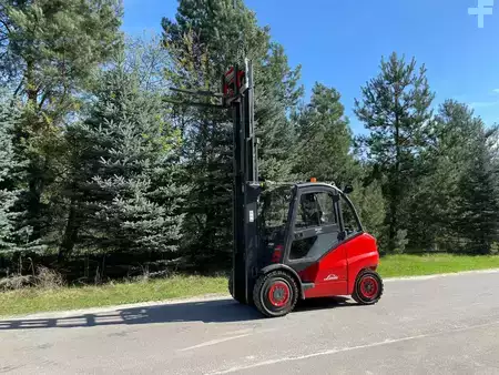 Wózki widłowe diesel 2007  Linde H45D Triplex Side-shift Forks positioner (5)