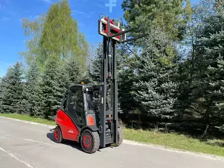 Wózki widłowe diesel 2007  Linde H45D Triplex Side-shift Forks positioner (6)