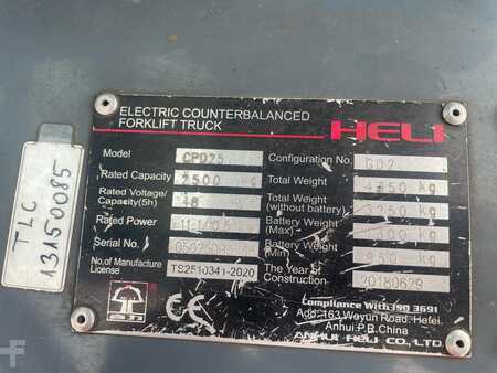 Elektro čtyřkolový VZV 2019  Heli CPD 25 (8)