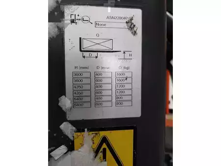 Stapelaars met staplatform 2020  Mitsubishi ASN160DTFV540 (3)