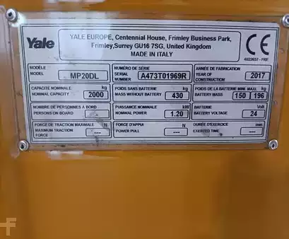 Transpallet elettrici 2017  Yale MP20DL (1)