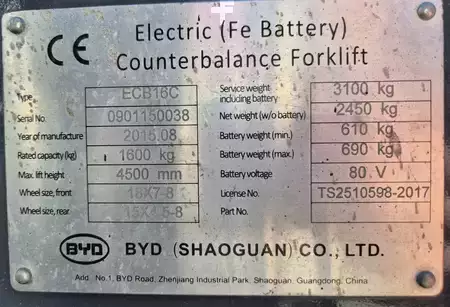 Elektro tříkolové VZV 2015  BYD ECB16C (5)