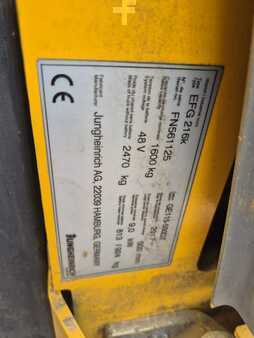 3-wiel elektrische heftrucks 2017  Jungheinrich EFG216k (6)