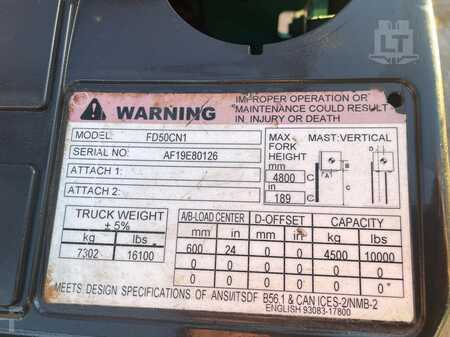 Diesel Forklifts 2015  Mitsubishi FD50CN1 (16)