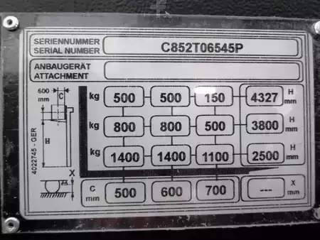 Ruční vysokozdvižný vozík 2003  Yale MS 14 IL (7)