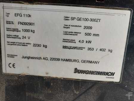 Sähkö - 3 pyör 2009  Jungheinrich EFG110K (8)