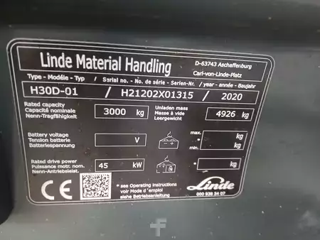 Diesel gaffeltruck 2020  Linde H30-01 (17)