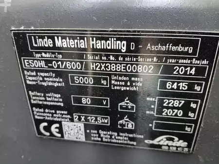 Elektromos 4 kerekű 2014  Linde E50HL-01/600 (13)