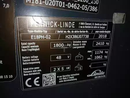 Eléctrico - 4 rodas 2018  Linde E18PH-02 (17)