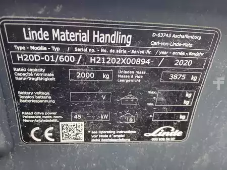 Empilhador diesel 2020  Linde H20D-01/600 (18)