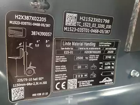 Elektromos 4 kerekű 2020  Linde E25-01 (20)