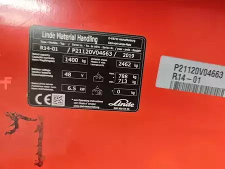 Reach Truck 2019  Linde R14 (7)