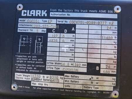 Propane Forklifts  Climax CGC55L (5)