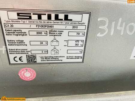 Horizontal-Kommissionierer 2015  Still CX 20 (7)